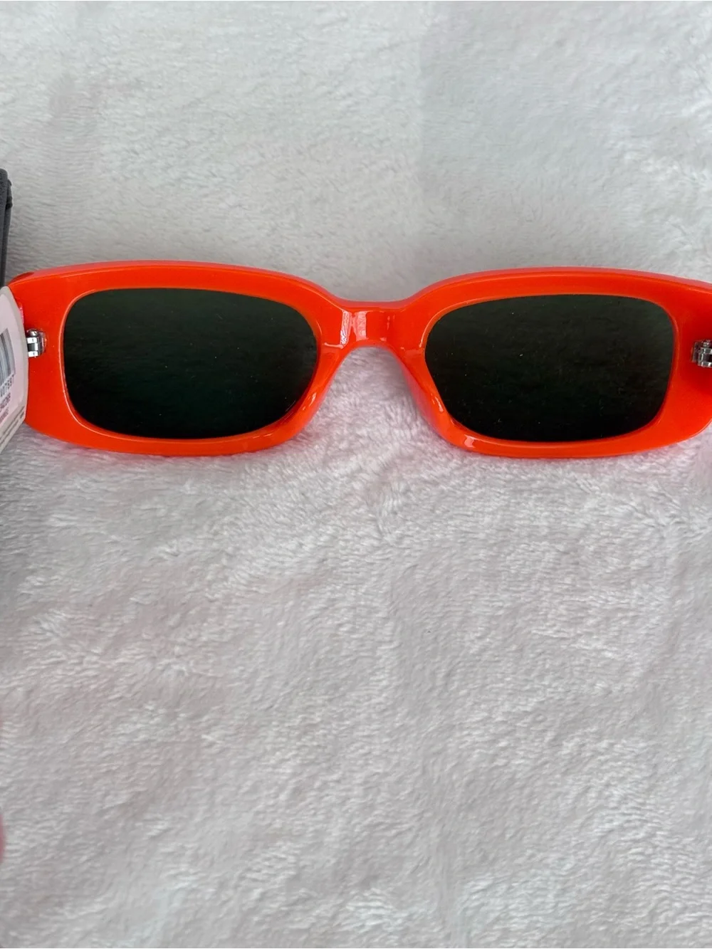 AIRE Ceres Neon Orange Unisex Rectangular Sunglasses--NWT